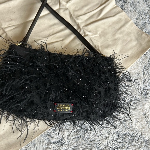 Frances Valentine Handbags - Frances Valentine Black Feathered Women's Bag
